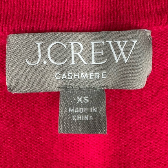 J.CREW Cashmere V-Neck Sweater Vest Deep Pink Size XS - Picture 2 of 6